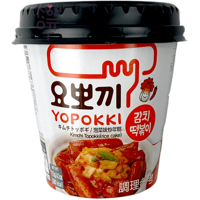 Yopokki Cup Topokki Carbonara - Рисовые клецки с соусом карбонара, 120 г