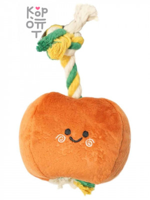Mr.Kranch Игрушка для собак мелких и миниатюрных пород Тыква, 9х9 см
