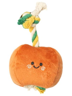 Mr.Kranch Игрушка для собак мелких и миниатюрных пород Тыква, 9х9 см