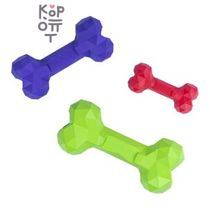 Игрушка Mr.Kranch для собак Кость дентальная Diamond 20 см зелёная с ароматом курицы