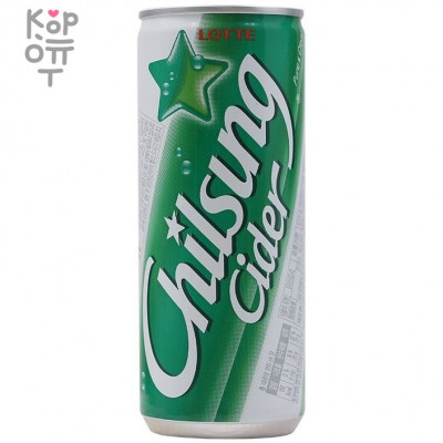 LOTTE Газированный напиток "Chilsung Cider" 250 мл