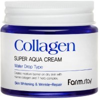 Farm Stay Collagen Super Aqua Cream - Увлажняющий крем с Коллагеном 80мл.