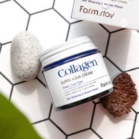 Farm Stay Collagen Super Aqua Cream - Увлажняющий крем с Коллагеном 80мл.