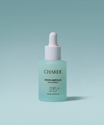 Charde Snow Ampoule Niacinamide 25+ — Сыворотка-ампула для лица с ниацинамидом против пигментации, 30 граммов