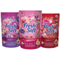 LION Essence Fresh & Soft - Кондиционер для белья 500 мл, мягкая упаковка