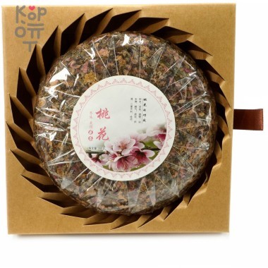 Цветочный чай &quot;Здоровье и Красота&quot; в подарочной упаковке - Персиковый цвет, 200гр. — Корейские товары для всей семьи(КорОпт)