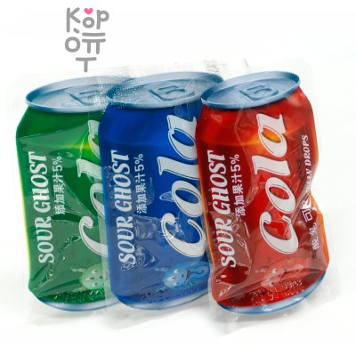 Мармелад Super Ghost Cola в форме бутылочки и вкусом Колы с добавлением яблочного сока
