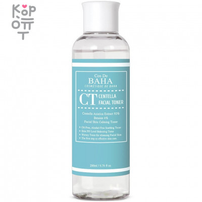 Cos De Baha CT Centella Facial Toner - Восстанавливающий тонер с 92% центеллы 200мл.