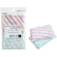 SB CLEAN&CLEAR - Губка для мытья посуды №376 Pastel - 13см*9см*1,5см мягкая