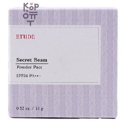 ETUDE Secret Beam Powder Pact SPF36/PA+++ W13 Natural Pearl Beige — Компактная пудра с эффектом сияния, натуральный жемчужный беж, 15 г