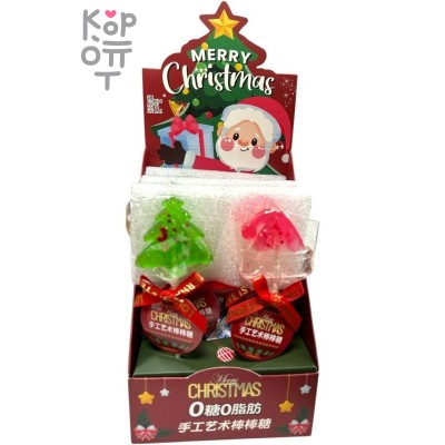 Леденец на палочке с фруктовым вкусом XiYiLai Merry Christmas Lolipop - Новогоднее настроение