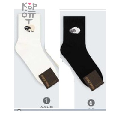 Kikiya Socks - Носки женские высокие с маленьким рисунком, размер 23-25.
