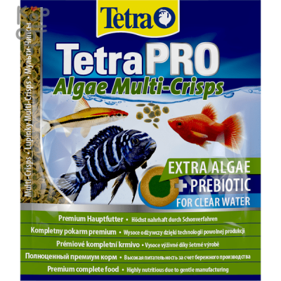 TetraPro Algae Crisps растительный корм для всех видов рыб в чипсах 12 г (sachet)