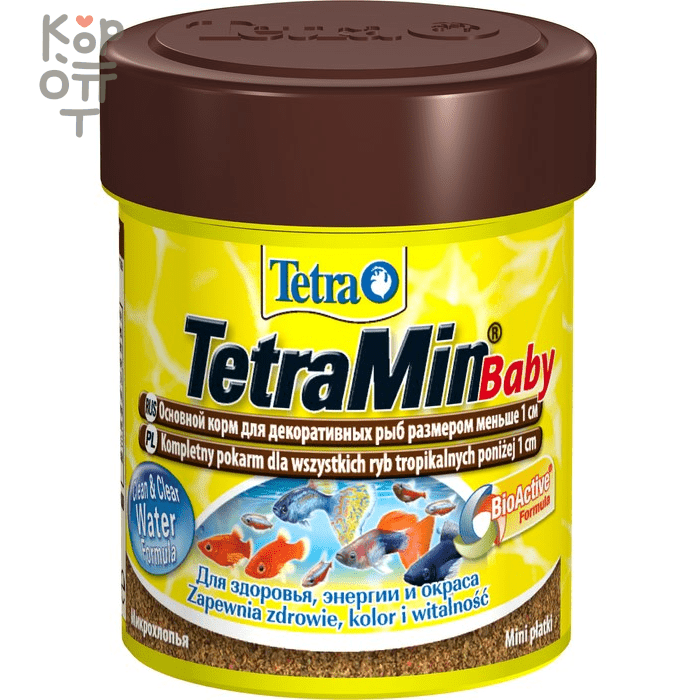 TetraMin Baby корм для мальков до 1 см мелкая крупа 66 мл, купить с доставкой на дом фото 1 &mdash; Корейские товары для всей семьи(КорОпт)