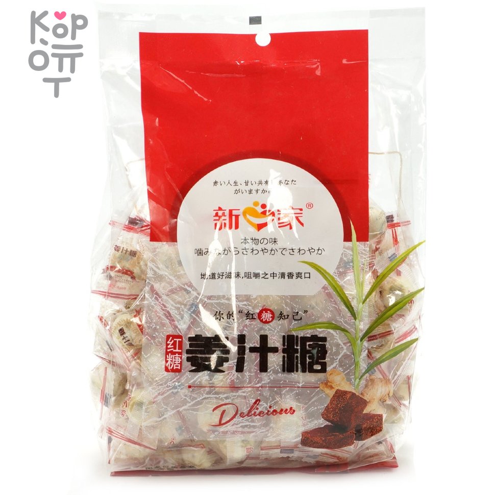Освежающая карамель Delicious с Имбирем и коричневым сахаром, 500гр., купить с доставкой на дом фото 1 &mdash; Корейские товары для всей семьи(КорОпт)