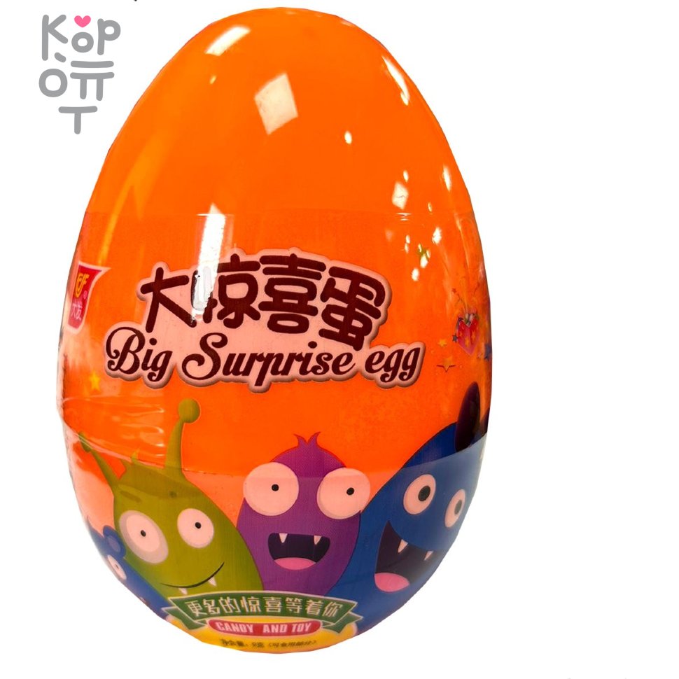 Leyoumei Big Surprise Egg Candy And Toy - Яйцо с конфетой и Игрушкой по  цене 200 руб. в интернет магазине Корейские товары для всей семьи(КорОпт)