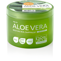Welcos Aloe Vera Moisture Real Soothing Gel - Многофункциональный гель для тела с экстрактом Алоэ. 