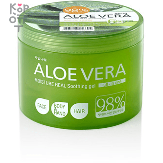 Welcos Aloe Vera Moisture Real Soothing Gel - Многофункциональный гель для тела с экстрактом Алоэ. 