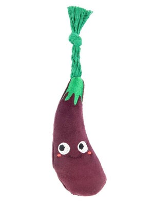 Mr.Kranch Игрушка для собак мелких и миниатюрных пород Баклажан, 13х3 см