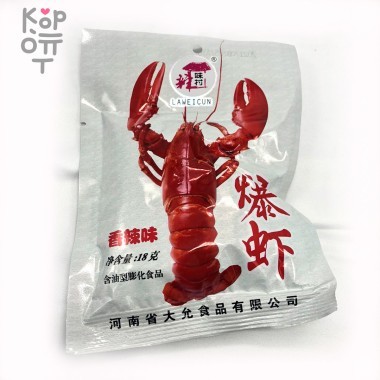 Чипсы со вкусом жареных пряных креветок Laweicun, 18гр. &mdash; Корейские товары для всей семьи(КорОпт)