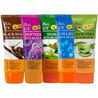 Ekel Soothing &Moisture Aloe Vera Sun Block SPF 50/PA+++ - Смягчающий солнцезащитный крем для лица и тела c Алоэ Вера 70мл.
