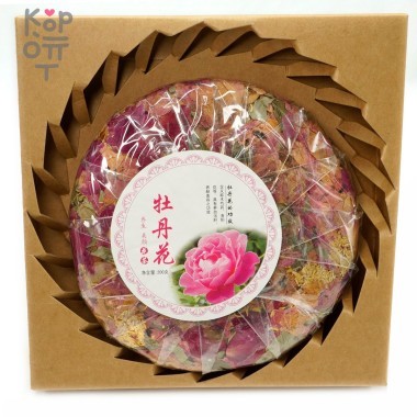 Цветочный чай &quot;Здоровье и Красота&quot; в подарочной упаковке - Бутон Пиона, 200гр. — Корейские товары для всей семьи(КорОпт)