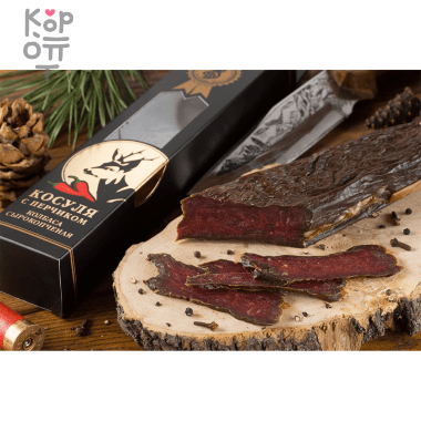 Деликатес Дичь - Колбаса из мяса косули сырокопчёная с перчиком 220гр.   — Корейские товары для всей семьи(КорОпт)