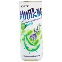 LOTTE Газированный напиток "Милкис" Дыня, 250 мл