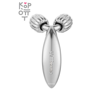 WellDerma Face Lifting Compact Roller Gold - Компактный роликовый лифтинг для лица золотой 1 шт