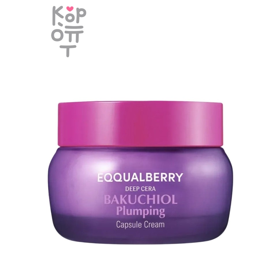 EQQUALBERRY Bakuchiol Plumping Capsule Cream - Капсульный крем для лица с букучиолом 50 мл