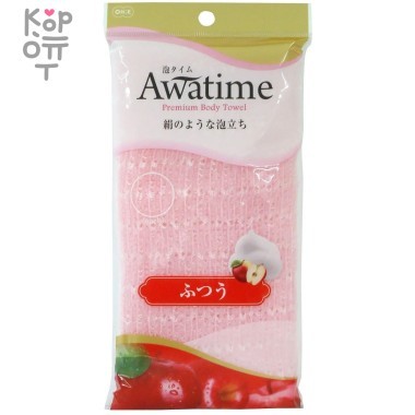 OHE Awatime Мочалка для создания большого количества пены средней жесткости (розовая), 100см. — Корейские товары для всей семьи(КорОпт)