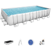 Каркасный прямоугольный бассейн Bestway Power Steel Frame Pool модель 56475, 732*366*132см(30045л.), фильтрующий насос, тент, лестница в комплекте, купить с доставкой на дом фото 2 — Корейские товары для всей семьи(КорОпт)