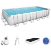 Каркасный прямоугольный бассейн Bestway Power Steel Frame Pool модель 56475, 732*366*132см(30045л.), фильтрующий насос, тент, лестница в комплекте, купить с доставкой на дом фото 5 — Корейские товары для всей семьи(КорОпт)