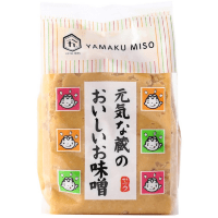 Yamaku Foods Condiment Genki Kura no Oishii Miso Паста мисо «Вкусное мисо» от Генки Кура, 450 г