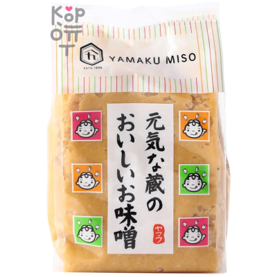 Yamaku Foods Condiment Genki Kura no Oishii Miso Паста мисо «Вкусное мисо» от Генки Кура, 450 г