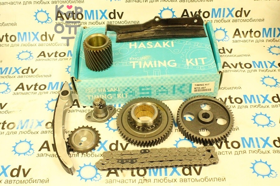 Набор цепного ГРМ 4M40T MTK-407 (однорядка) полный HASAKI
