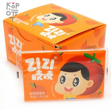 Жевательная резинка Zizi - Ягодка, со вкусом Апельсина — Корейские товары для всей семьи(КорОпт)
