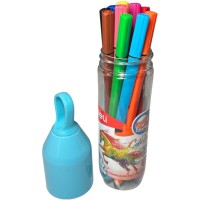 Deli ColoRun - Набор фломастеров в тубусе, 12 цветов