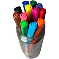 Deli ColoRun - Набор фломастеров в тубусе, 12 цветов