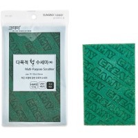 SB CLEAN&CLEAR - Губка для мытья посуды №392 Multi-Purpose - 15см*23см с абразивным слоем