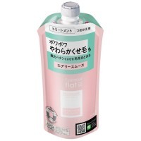 KAO Essential Flat Airy Smooth Treatment - Кондиционер для придания гладкости от корней до кончиков мягким и пушистым кучерявым волосам "Гладкий шёлк"