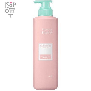 KAO Essential Flat Airy Smooth Treatment - Кондиционер для придания гладкости от корней до кончиков мягким и пушистым кучерявым волосам "Гладкий шёлк" &mdash; Корейские товары для всей семьи(КорОпт)