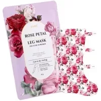 Koelf Rose Petal Satin Leg Mask - Маска-гольфы для ног с экстрактом розы, 40 г