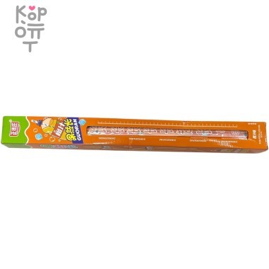 Конфеты Zheng Сахарные трубочки с Гуараной на подвесе - пол метра вкуса Фанты — Корейские товары для всей семьи(КорОпт)