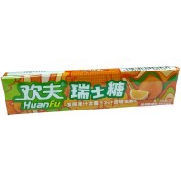 Жевательная конфета Huanfu - Планета фруктов со вкусом Апельсина
