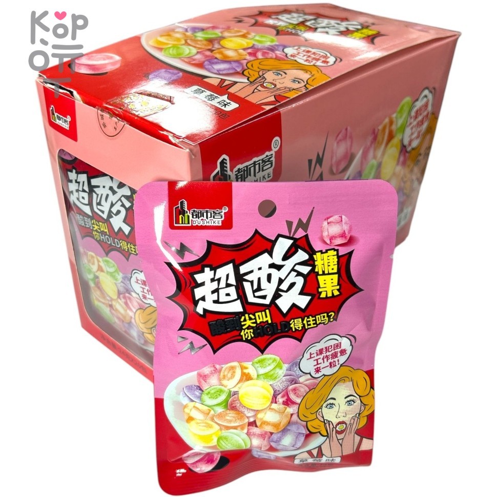 Кислая карамель Dushike Sour Candy - Хрустальное сокровище с острова Пасхи, купить с доставкой на дом фото 1 — Корейские товары для всей семьи(КорОпт)
