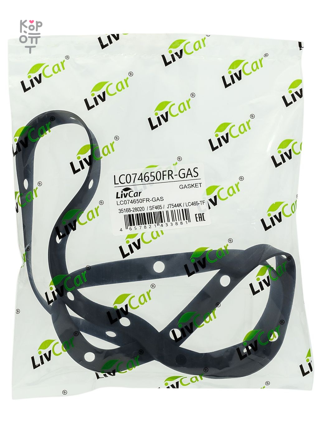 LIVCAR TRANSMISSION GASKET LC074650FR-GAS — Прокладка поддона автоматической коробки передач для фильтра LC465-TF