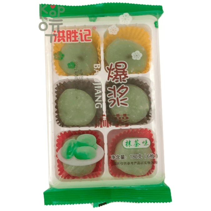 Моти со вкусом матчи Hong Shengji Jixiang Mochi, 180гр.  