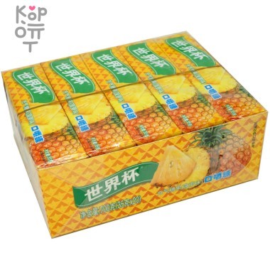 Жевательные конфеты Shijiebei со вкусом Ананаса — Корейские товары для всей семьи(КорОпт)