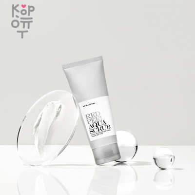 So Natural Red Peel Aqua Scrub - Скраб для лица с аквапилингом 100мл. 
